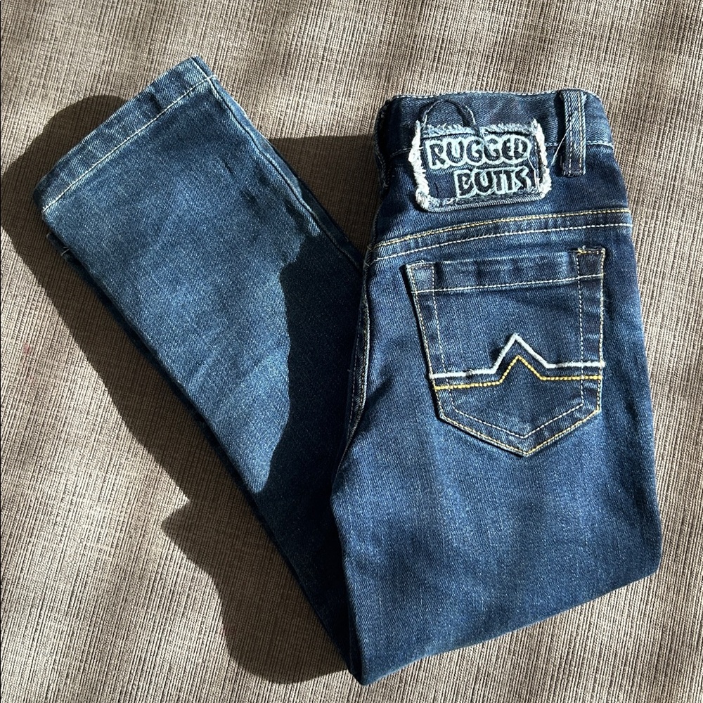 RUGGED BUTTS Medium Wash Straight Jeans Toddler Boys 4T
